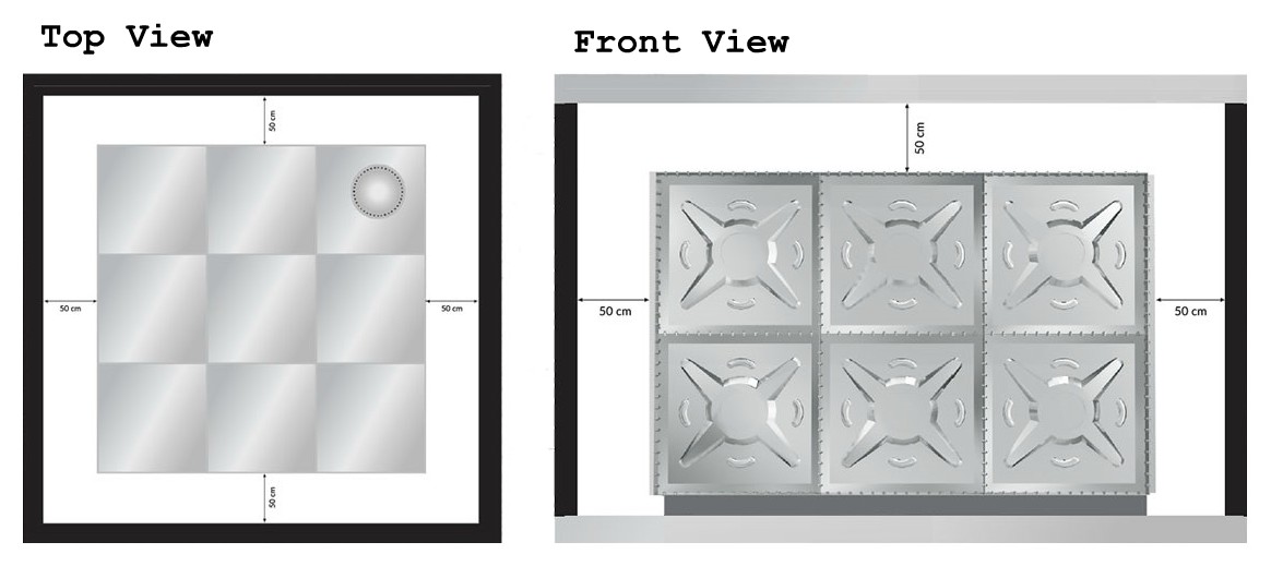 Stainless Steel Water Tank Layout Drawing